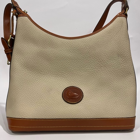 Vintage Dooney & Bourke R151 All-Weather Leather Hobo Shoulder Bag - Picture 2 of 14